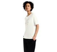 Street One Women's A323338 Soft Shirt with Wording, Off White, 12