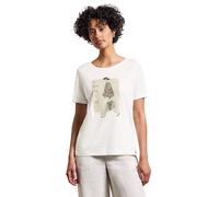 Street One Women's A323339 Soft Shirt with Print, Off White, 14