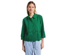 Street One Women's A345396 Shirt Blouse with Embroidery, Glowing Green, 12