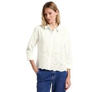 Street One Women's A345396 Shirt Blouse with Embroidery, Off White, 8