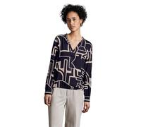 Street One Women's A345446 Printed Blouse, Deep Tint Blue, 12