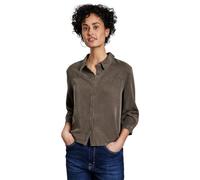 STREET ONE Women's A345448 Blouse in Washed Look, Muddy Brown, 20