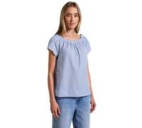 Street One Women's A345797 Striped Linen Mix Blouse, Original Blue, 18