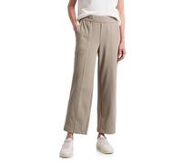 Street One Women's A378712 Straight Leg Twill Pant, Buff Grey, 16