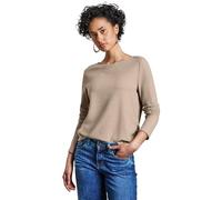 Street One Women's Shirt with Ruffles, Honey Sand Mel., 18