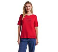 Street One Women's Soft Shirt with Wording, Glory Red, 12