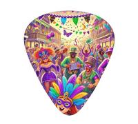 Street-Parade-Celebration 12 Pack Guitar Picks With 3 Thicknesses And Storage Box, Abs Plectrums For Electric Bass Guitar Players