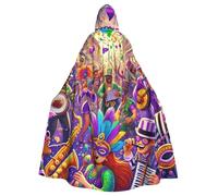 Street-Parade-Celebration Adult Witch Hooded Cape, Halloween Costume Hooded Cloak