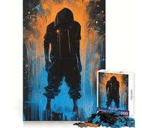 Street Philosopher 1000 Piece Jigsaw Puzzle for Adults Brain Challenge Toy Group Play Clear Cut Lovely Present 38x26cm