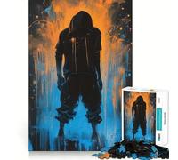 Street Philosopher Jigsaw Puzzles for Adults 1000 Pieces Mental Logic Toy Gentle Relax Firm Cut Santa Wish List 50x75cm