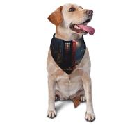 Street Phone Booth Dog Bandanas - Pet Triangle Scarf, Suitable for Small to Medium-Sized Large Dogs and Cats
