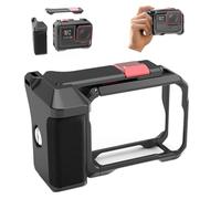 Street Photography Handle Kit compatible for Insta360 Ace Pro2/Ace Pro Xplorer Grip Kit Aluminum Protective Cage Frame with Cold Shoe for Video Light, Mic Rabbit Cage Travel Vlogging & Action Shots