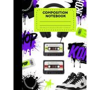 Street Pop College Ruled Composition Notebook: K-Pop Inspired 100 Page College Ruled Notebook for High School, Notes, Journaling, Music Fans, and Creative Writing | 7.5" x 9.25"