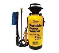 Street Rhino 8Ltr Portable Power Jet Washer - Car, Caravan, Boat, Quad, Motor Bike Cleaner - Hand Powered, No Electric, Saves Water - 8L Tank, 2.5m Hose, 40 PSI