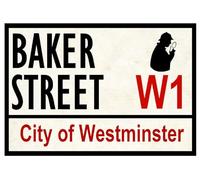 Street Road Signs Baker St London Decoration Props Plaque 8X12 Inch