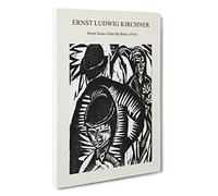 Street Scene After The Rain Ernst Ludwig Kirchner Canvas Print | Gallery Wrapped 30mm Frame Wall Art | 30x20 inches | Ready to Hang | Surrealist Landscape Picture | Living Room Bedroom Lounge Office
