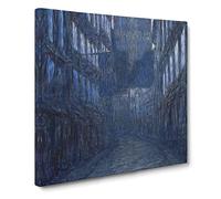 Street Scene In Osterlanggatan by Eugene Jansson Canvas Print | Gallery Wrapped 30mm Frame Wall Art | 20x20 inches | Ready to Hang | Classic Cityscape Picture | Living Room Bedroom Lounge Office