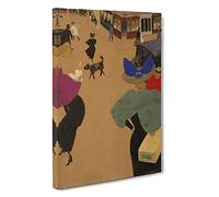 Street Scene In Paris By Felix Vallotton Canvas Print for Living Room Bedroom Home Office Décor, Wall Art Picture Ready to Hang, 30 x 20 Inch (76 x 50 cm)