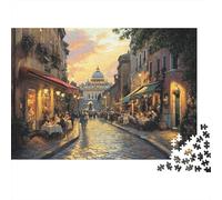 Street Scene Rome Puzzle Lovers Jigsaw 1000 Pieces After-school Puzzle Activity Great Gift Idea 52x38cm/1000pcs