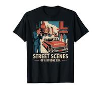 Street Scenes Nostalgic Downtown Urban Memory View T-Shirt