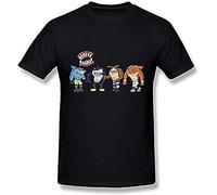 Street Sharks Mens T-Shirt Printed Graphic Top Unisex Black Tee L