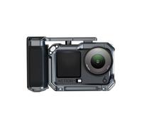 Street Shooting Grip Kit for DJI Osmo Action 6, Aluminium Camera Rabbit Cage Protective Frame with Handle, Camera Cage Handle Combo with Shutter button & lanyard for Street Photography Vlogging