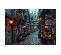 Street Shop Window 1000pcs Mini Puzzle For Family Challenging | 70x50cm Cardboard Living Room Decor Durable Structure Birthday Gift Stress Relief