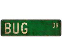 Street sign Bug Bug Gift Bug Sign Bug Decor Bug Expert Bug Studies Metal Street Sign 16 x 4 in Home Cave Garage bar Wall Decoration Metal Aluminum Sign