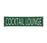 Street Sign Cocktail Lounge The Unique Wall Decoration Of The Vintage Diner Metal Tin Sign Shop Cafe Restaurant 4X16 Inches
