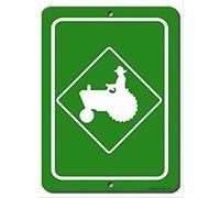 Street Sign Indication Warning Tractor Farming Garage Wall Art Outdoor Indoor 8"x12"
