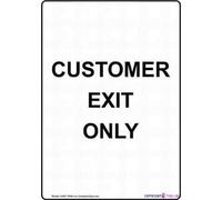 Street sign warning plaque Tin Wall Art 8''x12'' Customer Exit Only New Metal Aluminum Office Signs For Outdoor & Indoor Sign