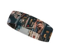 Street Singer and Double Bass Player Headbands for Women & Men Sports Headband, Fits All Head Sizes, Ultra Absorbent & Non-Slip Sweatband for Running, Yoga, Gym