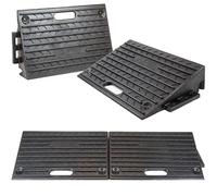 Street Solutions UK Kerb Ramps 4 Inch | Set of 4 | Heavy Duty Mobility Threshold Ramps for Wheelchairs, Cars Vehicles, Caravan, Scooter Wheels, Skateboard, Motorcycle, Disabled Chair & Dog