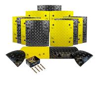 Street Solutions UK Speed Ramp Kit, 7M Length, 75mm Height, Heavy Duty, Yellow & Black, PVC Material, Traffic Calming Safety