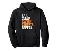 Street Sweeper Eat Sleep Routine Pullover Hoodie