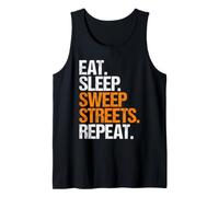 Street Sweeper Eat Sleep Routine Tank Top