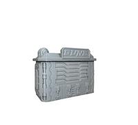 Street Vendor Kiosk - Cyber Weaponry Shop Sci Building 28mm 3D Printed Terrain