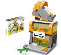 Street View City Cafe Building Kit, 167PCS Coffee Shop Modular House Building Set, MOC Creative House Model DIY Toys, Building Toy for Kids Adults Teens (Shoe Store)