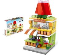 Street View City Cafe Building Kit, 167PCS Coffee Shop Modular House Building Set, MOC Creative House Model DIY Toys, Building Toy for Kids Adults Teens (Flower Shop)