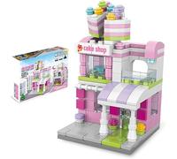 Street View City Cafe Building Kit, 167PCS Coffee Shop Modular House Building Set, MOC Creative House Model DIY Toys, Building Toy for Kids Adults Teens (Cake Shop)