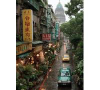 Street View Diamond Art Kits Adults, Plant 5D DIY Diamond Painting for Adults, DIY Full Drill Crystal Art Gem Kits for Beginners, 5D Cross Stitch Embroidery Crafts Pictures, Wall Decor, 40x50cm U-8381
