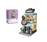 Street View Music Bar Building Blocks Set, 353PCS Mini Modular House Construction Toy MOC Architecture Collection, Gift for Adults and Teens