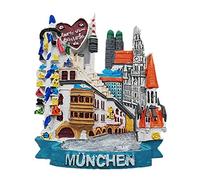 Street View of Munich Germany 3D Fridge Magnet Souvenir Gift Home & kitchen Decoration Magnetic Sticker Munich Germany Refrigerator Magnet