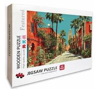 Street View Wooden Jigsaw Puzzles 156x105cm, House Jigsaw Puzzles 5000 Piece for Adults with Box, Educational Challenging Game, Gifts for Teens, Back Lettering Easy to Distinguish, Home Decor, 0-2453