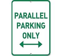 Street Warning Plaque Parallel Parking Only Parking Sign Courtyard Decoration Office Signs For Outdoor & Indoor Gift For Women Men 8x12 Inch