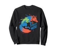 Street Wise Fox Bold Colorful Graffiti Sweatshirt