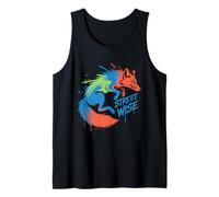 Street Wise Fox Bold Colorful Graffiti Tank Top