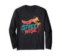 Street Wise Fox Graffiti Style Long Sleeve T-Shirt