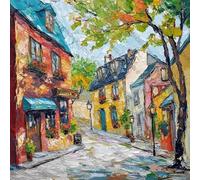 Street with A Tree Jigsaw Puzzle Suitable for All Groups of People Creative Fun Jigsaw Traditional Puzzles Perfect for Family Nights Game_500pcs