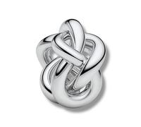 Streetculture Charm Knot Love Hope and Cohesion Alliance - as Stopper or Spacer Charm for Charm Bracelet Collector Bracelet Pendant Jewellery Accessories 925 Silver Sterling Silver